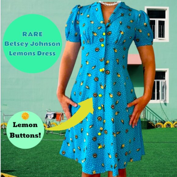 Betsey Johnson Lemon Dress 🍋 - Picture 1 of 11